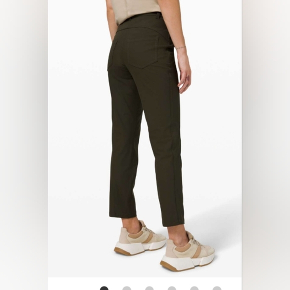NWOT Lululemon City Sleek 5 Pocket 7/8 Pant Size 12 - Dark Olive - Picture 2 of 7